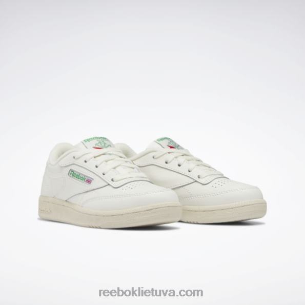 Reebok club c batai – ikimokykliniai FTYF81411 kreida/glen žalia vaikai