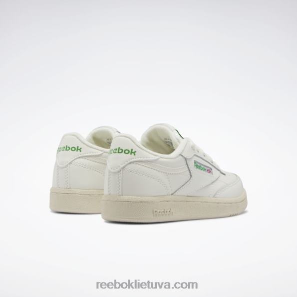 Reebok club c batai – ikimokykliniai FTYF81411 kreida/glen žalia vaikai