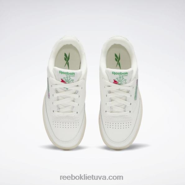 Reebok club c batai – ikimokykliniai FTYF81411 kreida/glen žalia vaikai