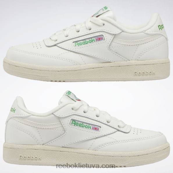 Reebok club c batai – ikimokykliniai FTYF81411 kreida/glen žalia vaikai