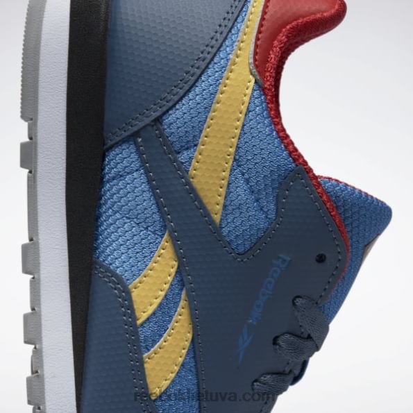 Reebok dc klasikiniai odiniai batai - mokykla FTYF81390 optimistiška mėlyna / raudona / miglota geltona vaikai