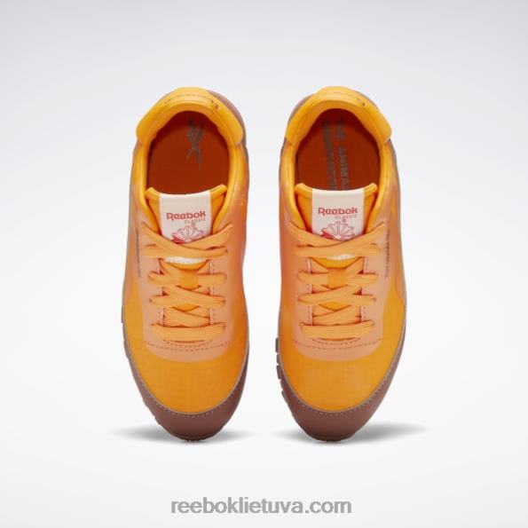 Reebok gyvūnų observatorija klasikiniai odiniai batai - ikimokyklinis FTYF81415 riedulys ruda / ryškiai oranžinė / saulės rūgšties geltona vaikai