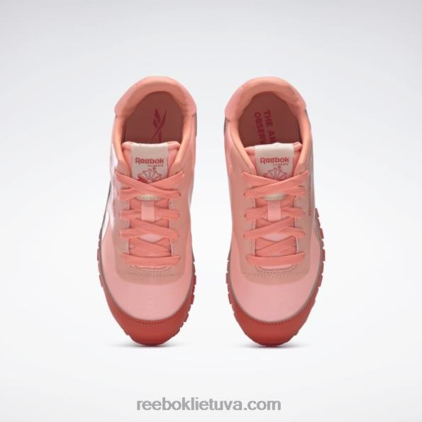 Reebok gyvūnų observatorija klasikiniai odiniai batai - ikimokyklinis FTYF81426 lenktynininkas raudona / saulės rūgštis geltona vaikai