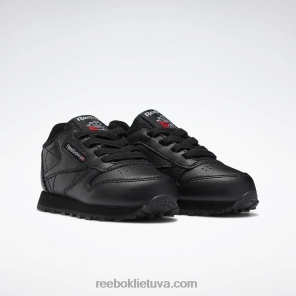 Reebok klasikiniai odiniai batai - bamblys FTYF81393 šerdis juoda vaikai