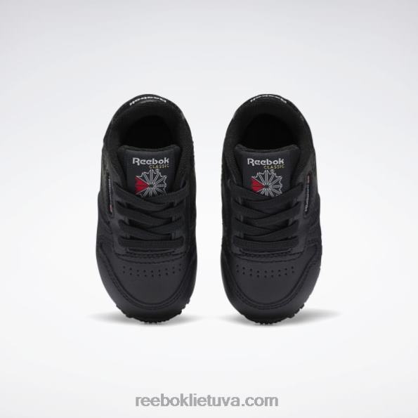 Reebok klasikiniai odiniai batai - bamblys FTYF81393 šerdis juoda vaikai