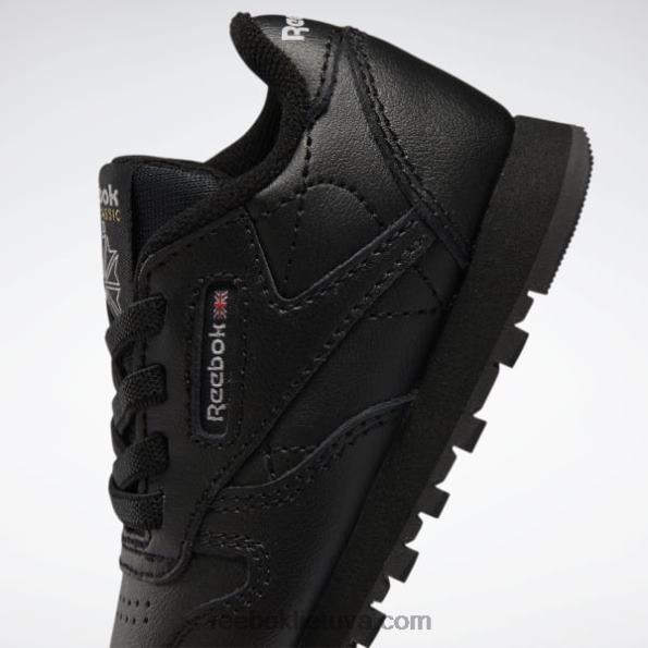 Reebok klasikiniai odiniai batai - bamblys FTYF81393 šerdis juoda vaikai