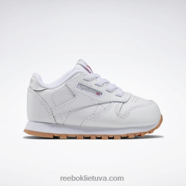 Reebok klasikiniai odiniai batai - bamblys FTYF81448 ftwr balta/reebok guminė guma-02 vaikai