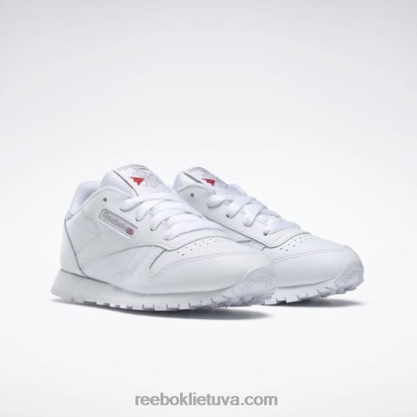 Reebok klasikiniai odiniai batai – ikimokykliniai FTYF81385 baltas vaikai