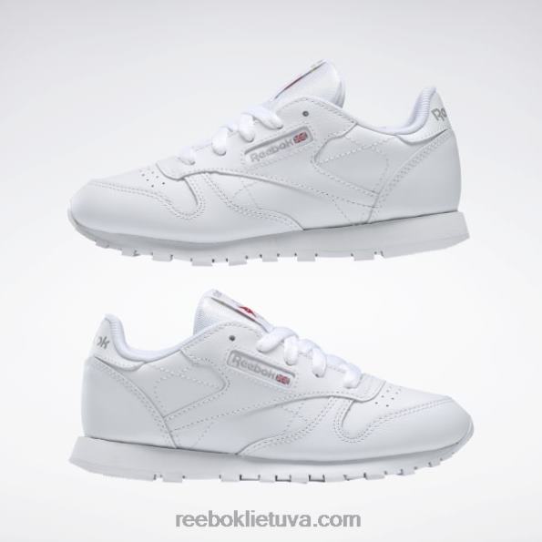 Reebok klasikiniai odiniai batai – ikimokykliniai FTYF81385 baltas vaikai
