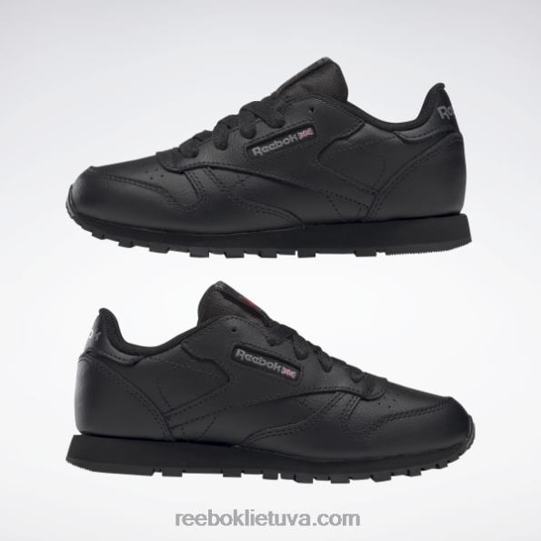 Reebok klasikiniai odiniai batai – ikimokykliniai FTYF81447 juodas vaikai