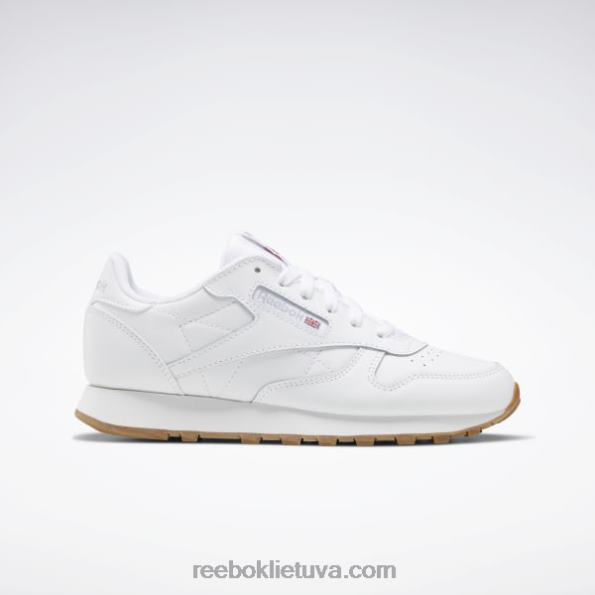 Reebok klasikiniai odiniai batai - klasės mokykla FTYF81379 ftwr balta/reebok guminė guma-02 vaikai