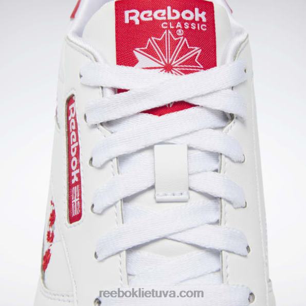 Reebok klasikiniai odiniai batai - klasės mokykla FTYF81417 ftwr balta / vektorinis raudonas vaikai