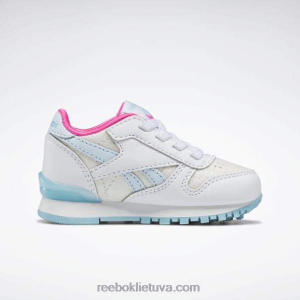 Reebok klasikiniai odiniai step 'n' flash bateliai - mažyliui FTYF81384 ftwr balta / skaitmeninė mėlyna vaikai