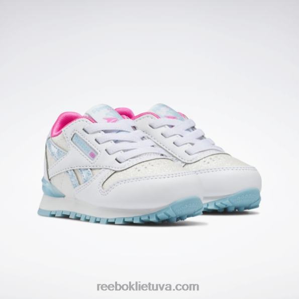 Reebok klasikiniai odiniai step 'n' flash bateliai - mažyliui FTYF81384 ftwr balta / skaitmeninė mėlyna vaikai