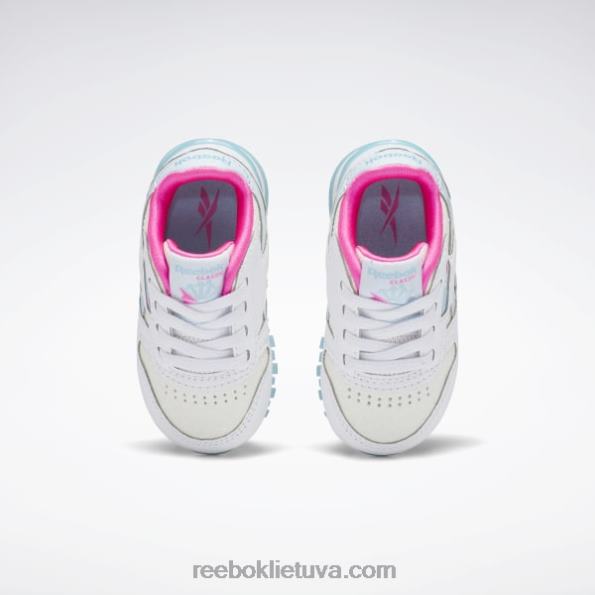 Reebok klasikiniai odiniai step 'n' flash bateliai - mažyliui FTYF81384 ftwr balta / skaitmeninė mėlyna vaikai