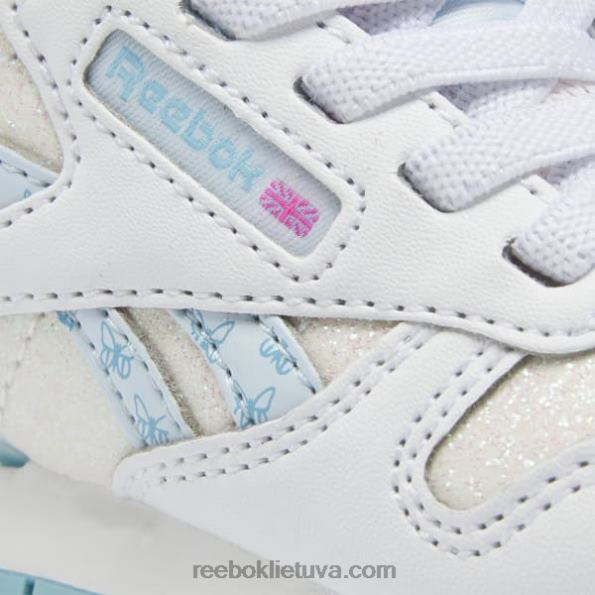 Reebok klasikiniai odiniai step 'n' flash bateliai - mažyliui FTYF81384 ftwr balta / skaitmeninė mėlyna vaikai