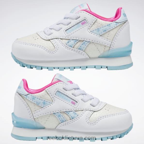 Reebok klasikiniai odiniai step 'n' flash bateliai - mažyliui FTYF81384 ftwr balta / skaitmeninė mėlyna vaikai