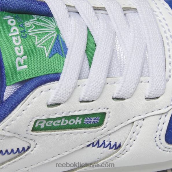 Reebok klasikiniai odiniai step 'n' flash bateliai - mažyliui FTYF81392 ftwr balta / vektorinė mėlyna vaikai