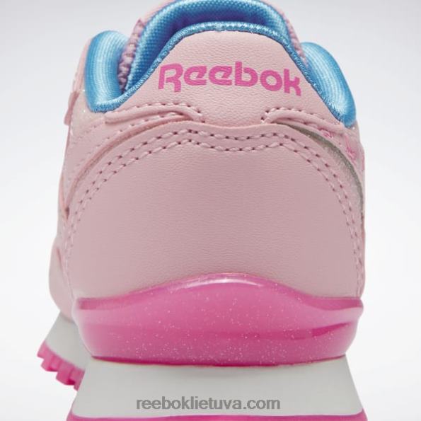 Reebok klasikiniai odiniai step 'n' flash bateliai - mažyliui FTYF81397 rožinis švytėjimas / atominė rožinė vaikai