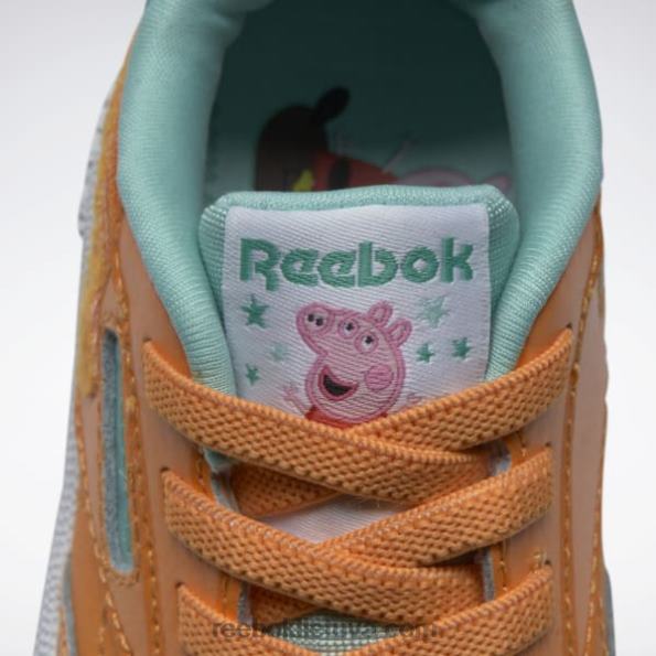 Reebok peppa pig club c bateliai - bamblys FTYF81412 didžiausias oranžinis / pavojingas oranžinis / pusiau būsimasis žalsvai melsvas vaikai