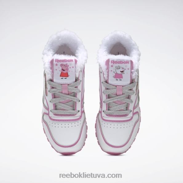 Reebok peppa pig klasikiniai odiniai batai - ikimokyklinis FTYF81443 ftwr balta/icono pink vaikai