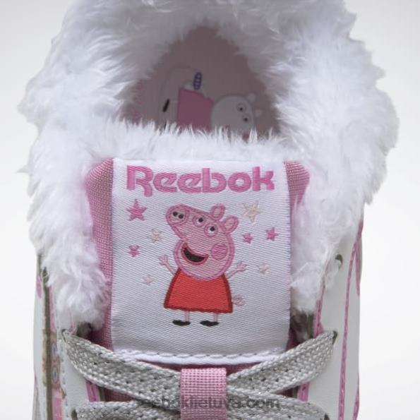Reebok peppa pig klasikiniai odiniai batai - ikimokyklinis FTYF81443 ftwr balta/icono pink vaikai