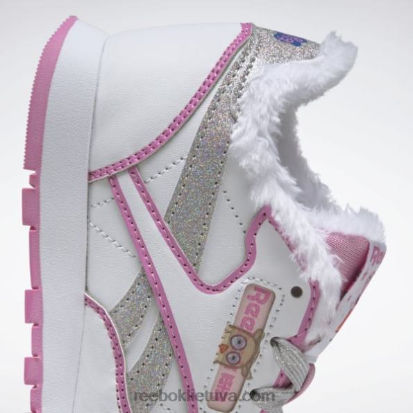 Reebok peppa pig klasikiniai odiniai batai - ikimokyklinis FTYF81443 ftwr balta/icono pink vaikai