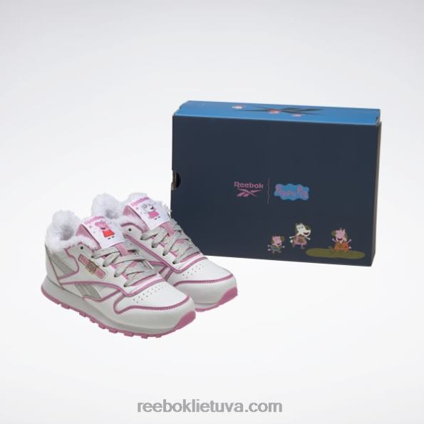 Reebok peppa pig klasikiniai odiniai batai - ikimokyklinis FTYF81443 ftwr balta/icono pink vaikai