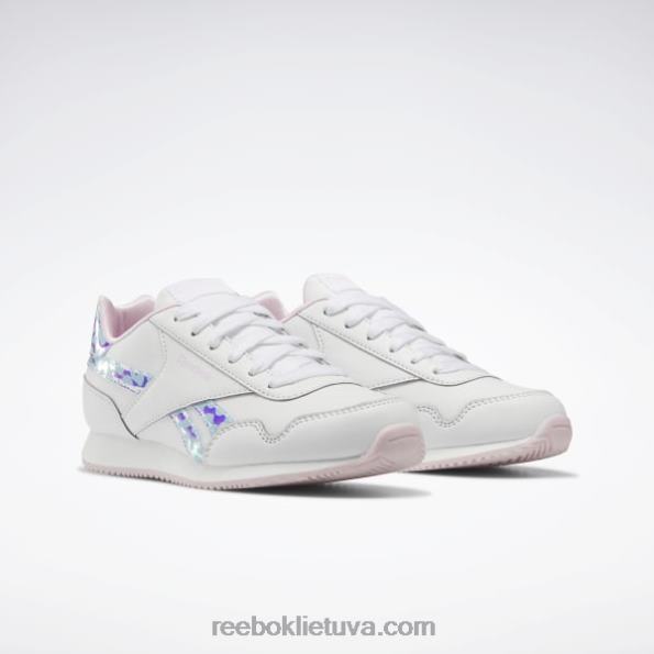 Reebok royal classic jog 3 bateliai - ikimokyklinis FTYF81446 ftwr balta / pikselių rožinė vaikai