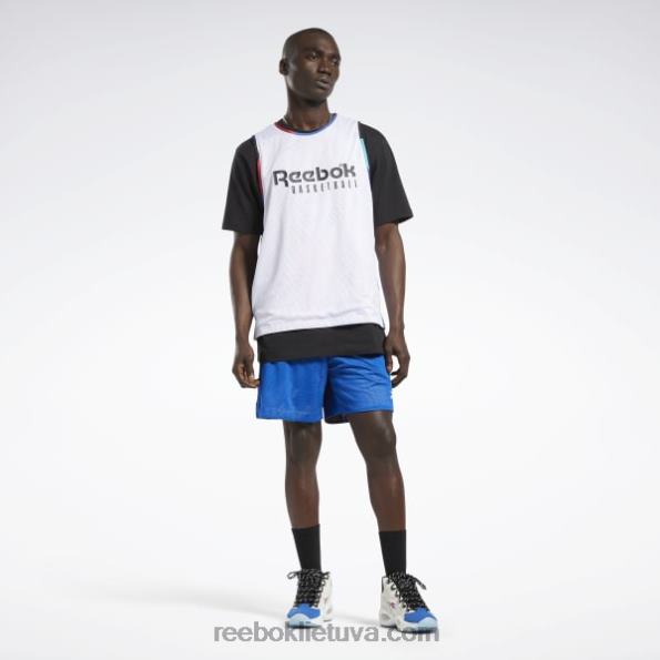 Reebok miesto lygos apverčiami tinkliniai marškinėliai FTYF81310 mėlynas vektorius vyrų