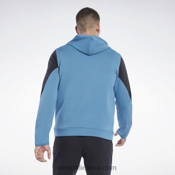 Reebok Dreamblend džemperis su užtrauktuku FTYF81224 plieninis mėlynas s23-r vyrų