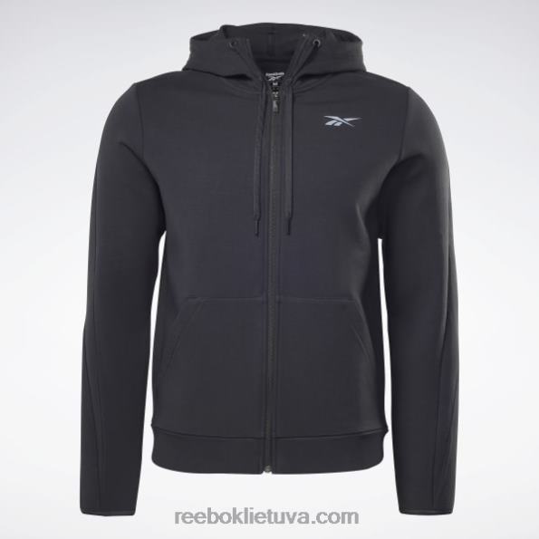 Reebok Dreamblend džemperis su užtrauktuku FTYF81255 juodas vyrų