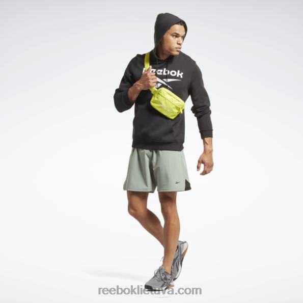 Reebok Identity fleece sukrautas logotipas megztinis gobtuvas FTYF81171 juodas vyrų