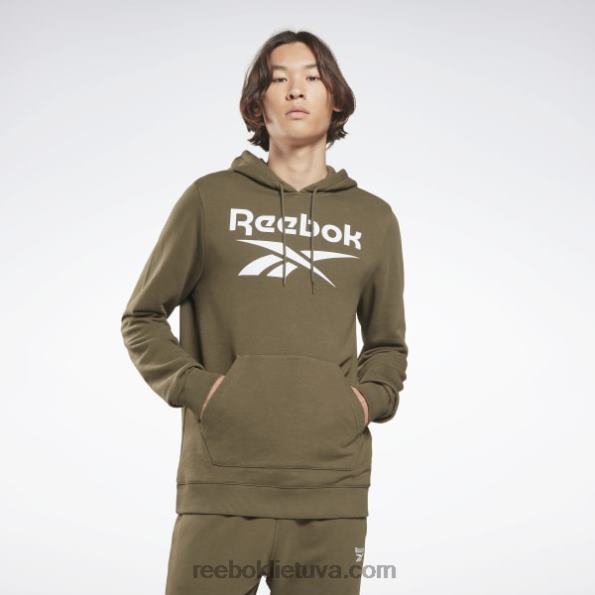 Reebok identitetas su dideliu logotipu džemperis FTYF81344 Žalioji armija vyrų