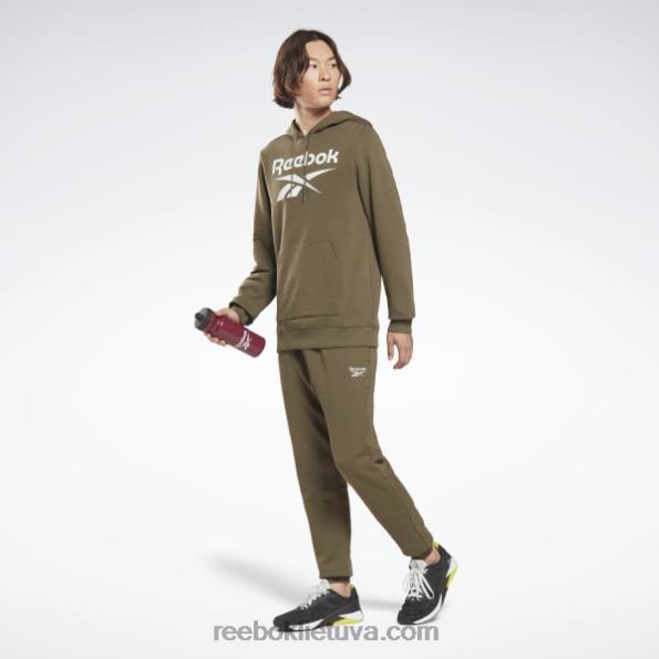 Reebok identitetas su dideliu logotipu džemperis FTYF81344 Žalioji armija vyrų