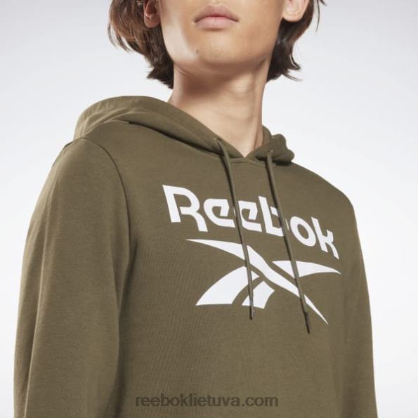Reebok identitetas su dideliu logotipu džemperis FTYF81344 Žalioji armija vyrų