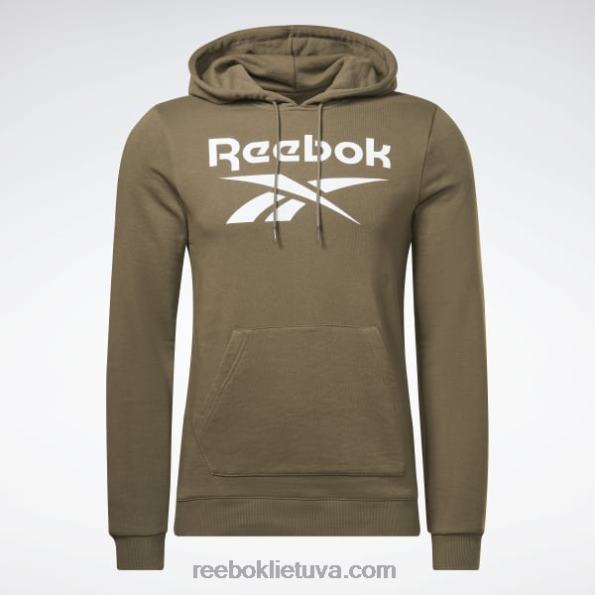Reebok identitetas su dideliu logotipu džemperis FTYF81344 Žalioji armija vyrų