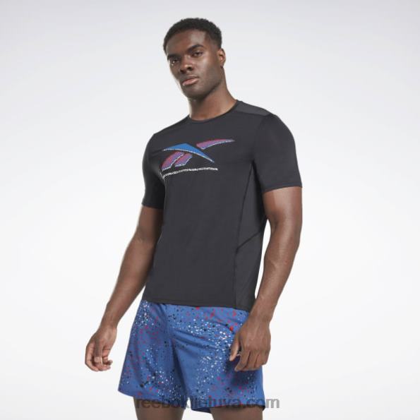 Reebok Activchill grafiniai sportininko marškinėliai FTYF81263 juodas vyrų