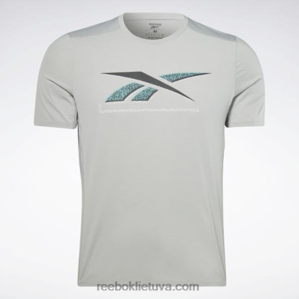 Reebok Activchill grafiniai sportininko marškinėliai FTYF81286 gryna pilka 3 vyrų