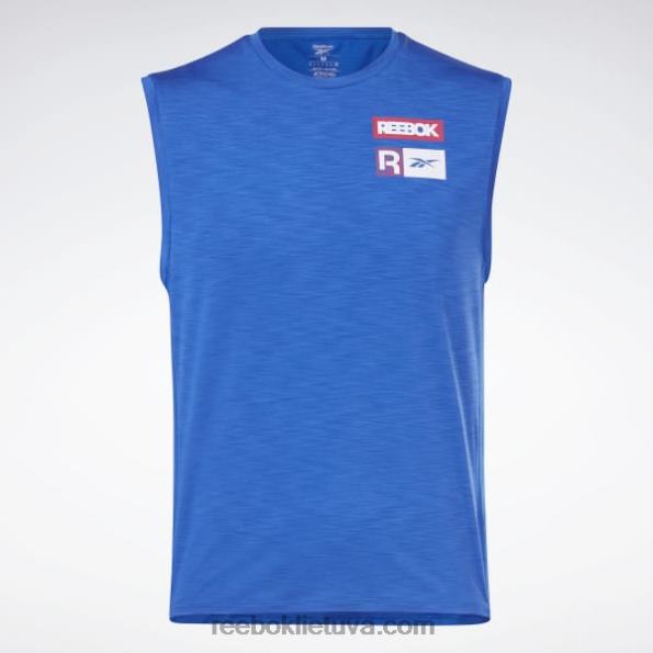 Reebok Activchill marškinėliai be rankovių FTYF81307 mėlynas vektorius vyrų