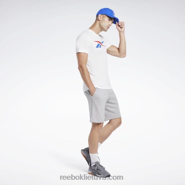 Reebok grafinės serijos vektoriniai marškinėliai FTYF81185 balta / vektorinis raudonas / vektorinis mėlynas vyrų