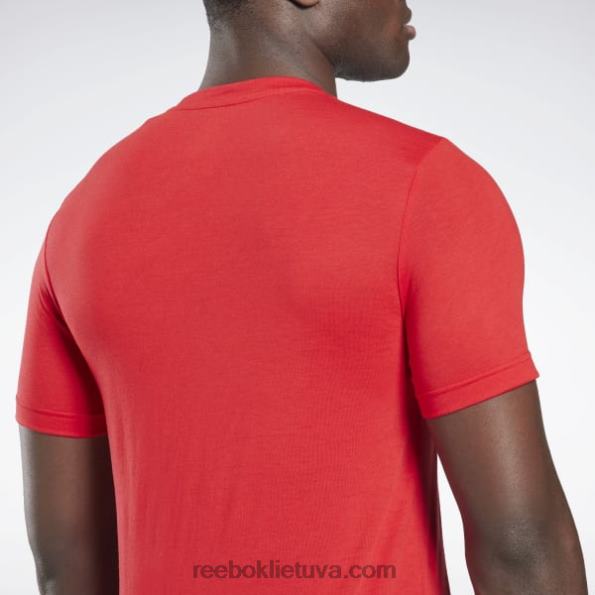 Reebok gyvenimas nėra žiūrovų sporto grafiniai marškinėliai FTYF81295 vektorius raudonas vyrų