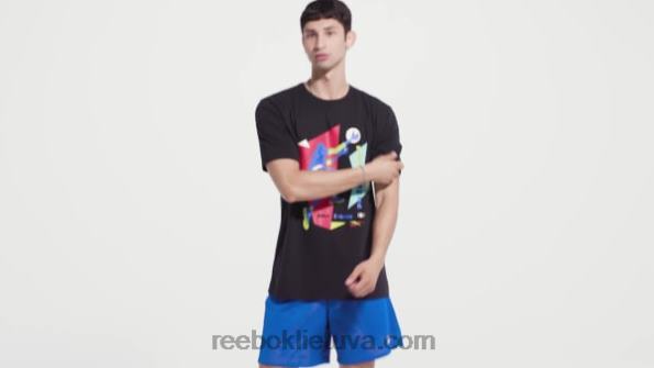 Reebok iverson layup marškinėliai trumpomis rankovėmis FTYF81265 juodas vyrų