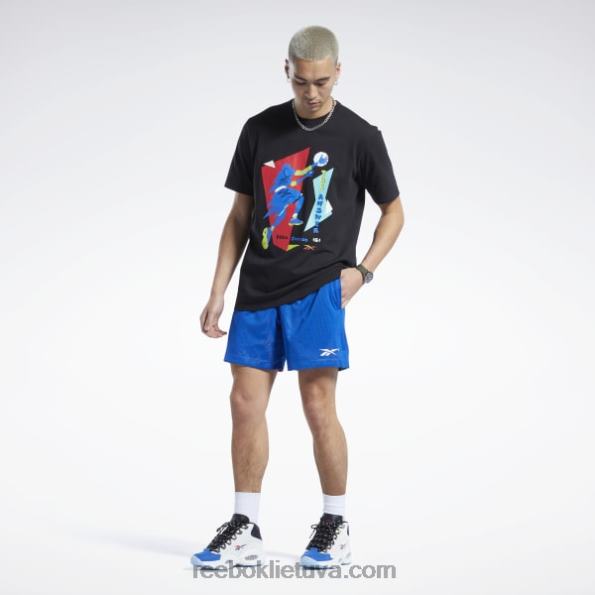 Reebok iverson layup marškinėliai trumpomis rankovėmis FTYF81265 juodas vyrų