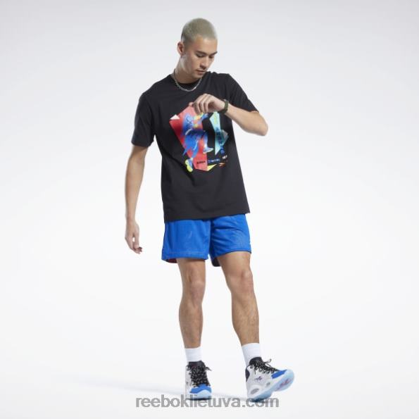 Reebok iverson layup marškinėliai trumpomis rankovėmis FTYF81265 juodas vyrų