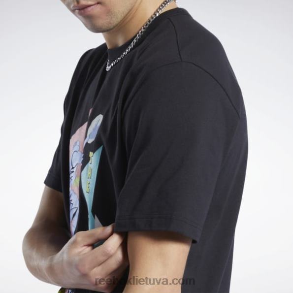 Reebok iverson layup marškinėliai trumpomis rankovėmis FTYF81265 juodas vyrų