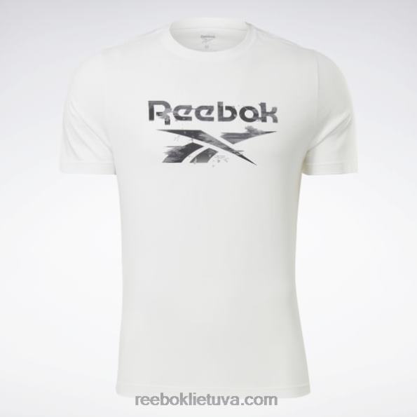 Reebok tapatybės modernūs kamo marškinėliai FTYF81186 baltas vyrų