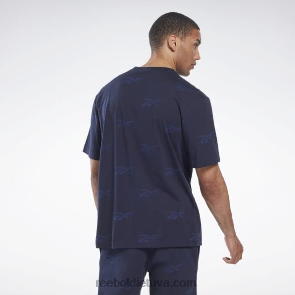 Reebok tapatybės vektoriniai marškinėliai FTYF81257 vektorinis laivynas vyrų