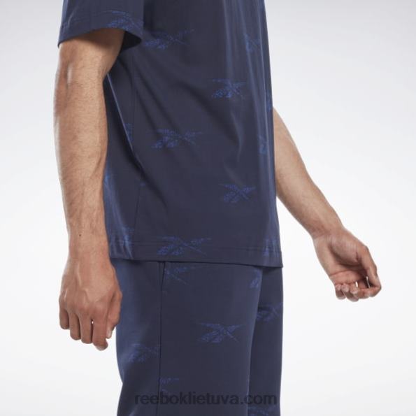 Reebok tapatybės vektoriniai marškinėliai FTYF81257 vektorinis laivynas vyrų