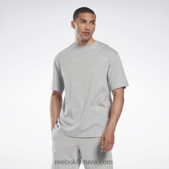 Reebok tapatybės vektoriniai marškinėliai FTYF81271 gryna pilka 3 vyrų